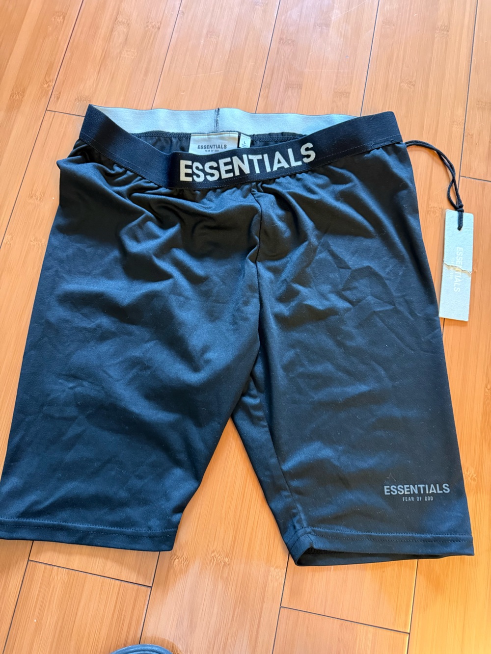 Essentials Black Men's Performance Sweat Shorts